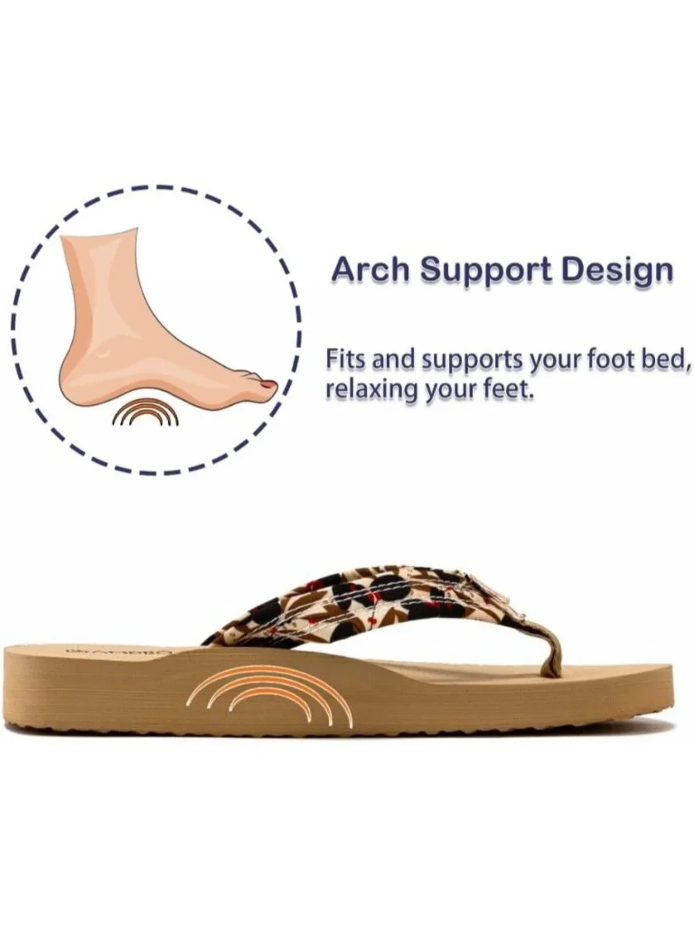 Women's Floral Black Berry Comfortable Flip Flops Summer Beach Thong Sandals